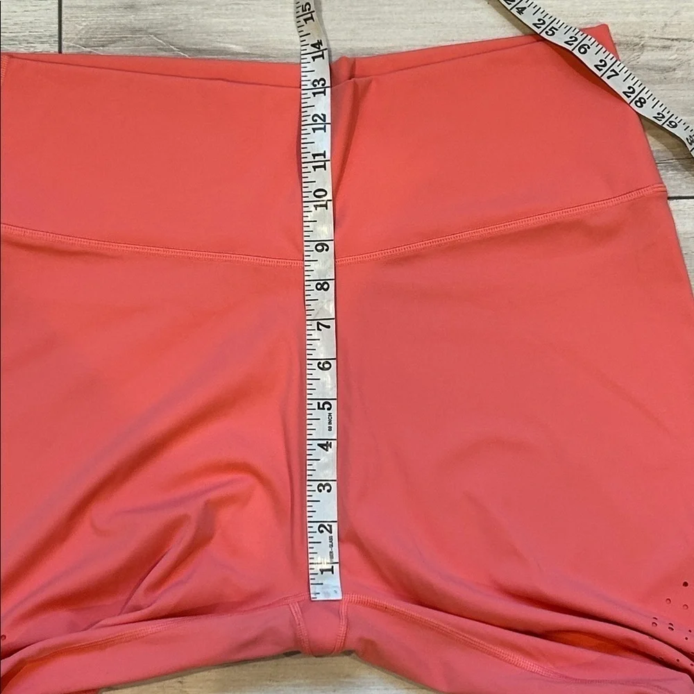 Aerie OFFLINE eyelet coral pink leggings size XXL